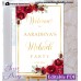 Red Roses Mehndi Party welcome sign,Mehndi Night welcome sign,(16)